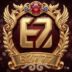 EZ777 Game logo featuring golden E7 lettering, a luxurious red gemstone, ornate gold wings, and a premium gaming emblem.